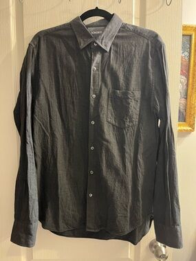 Bonobos Men's Charcoal Button-Up Dress Shirt Size M